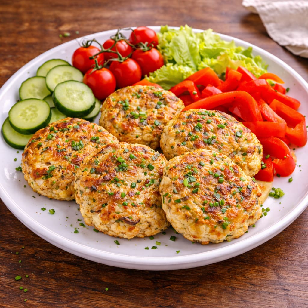 Котлеты из индейки с кабачком