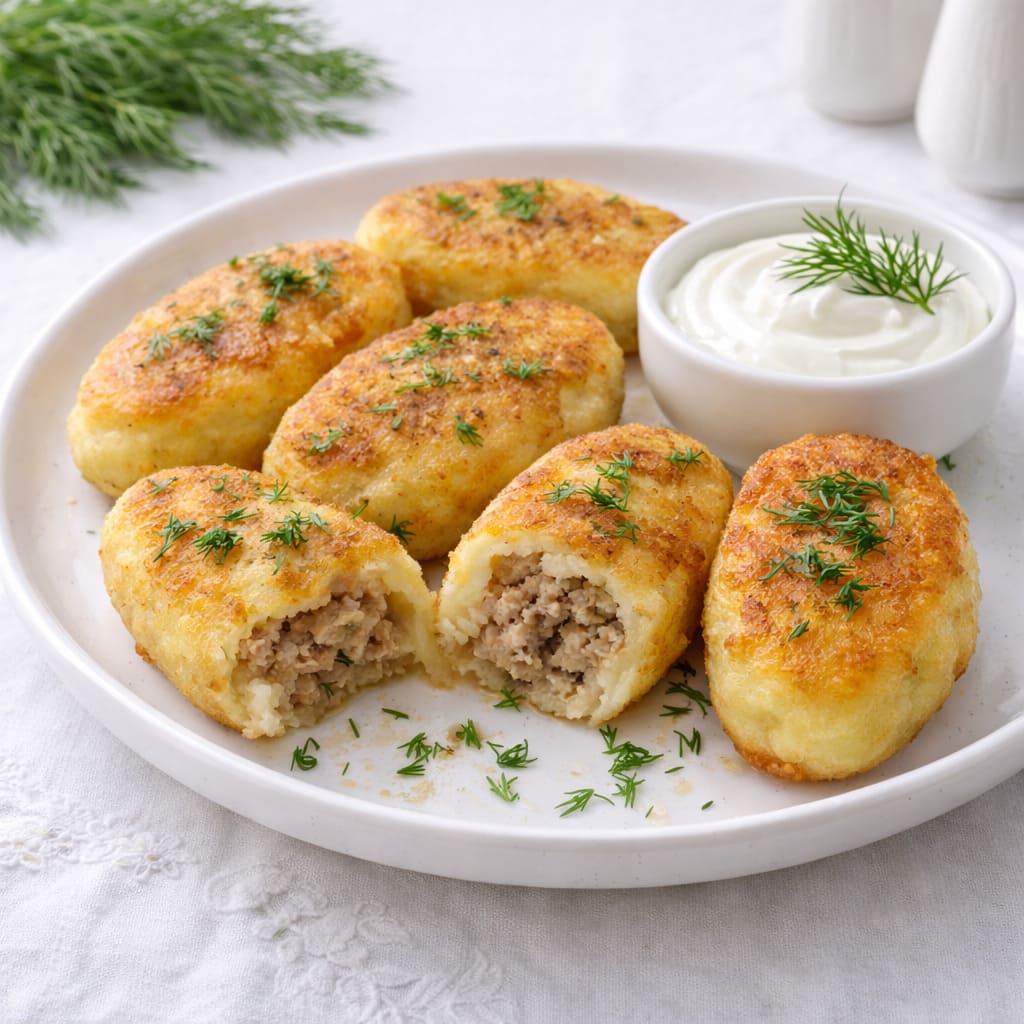 Картофельные зразы с мясом