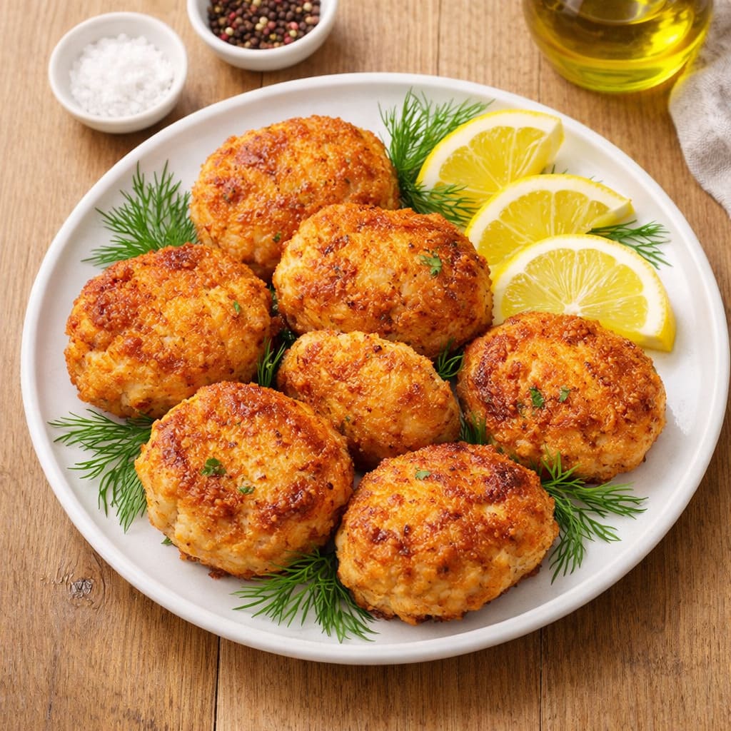 Рыбные котлеты с овощами