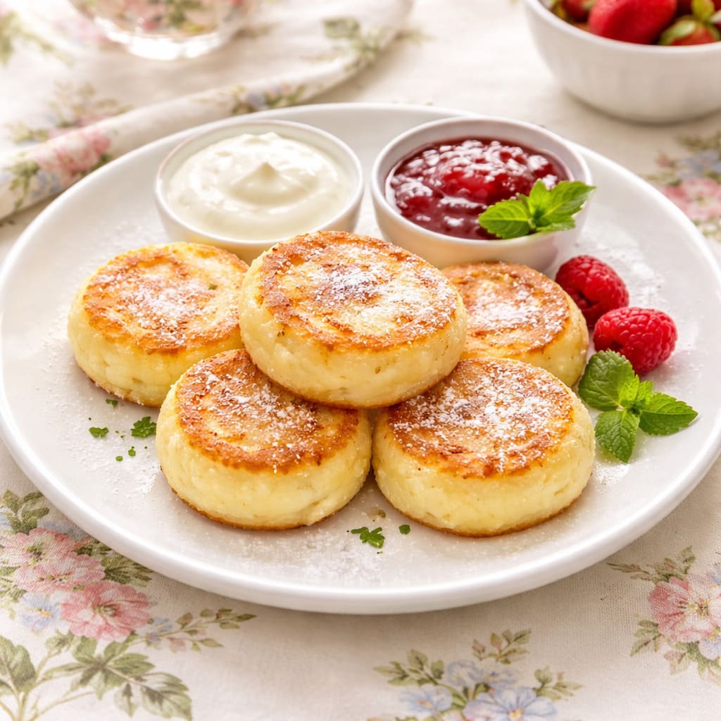 Сырники со сметаной (классические)