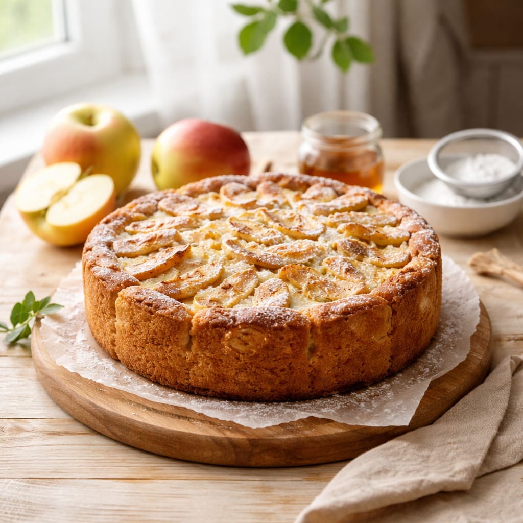 Шарлотка с яблоками (классическая)