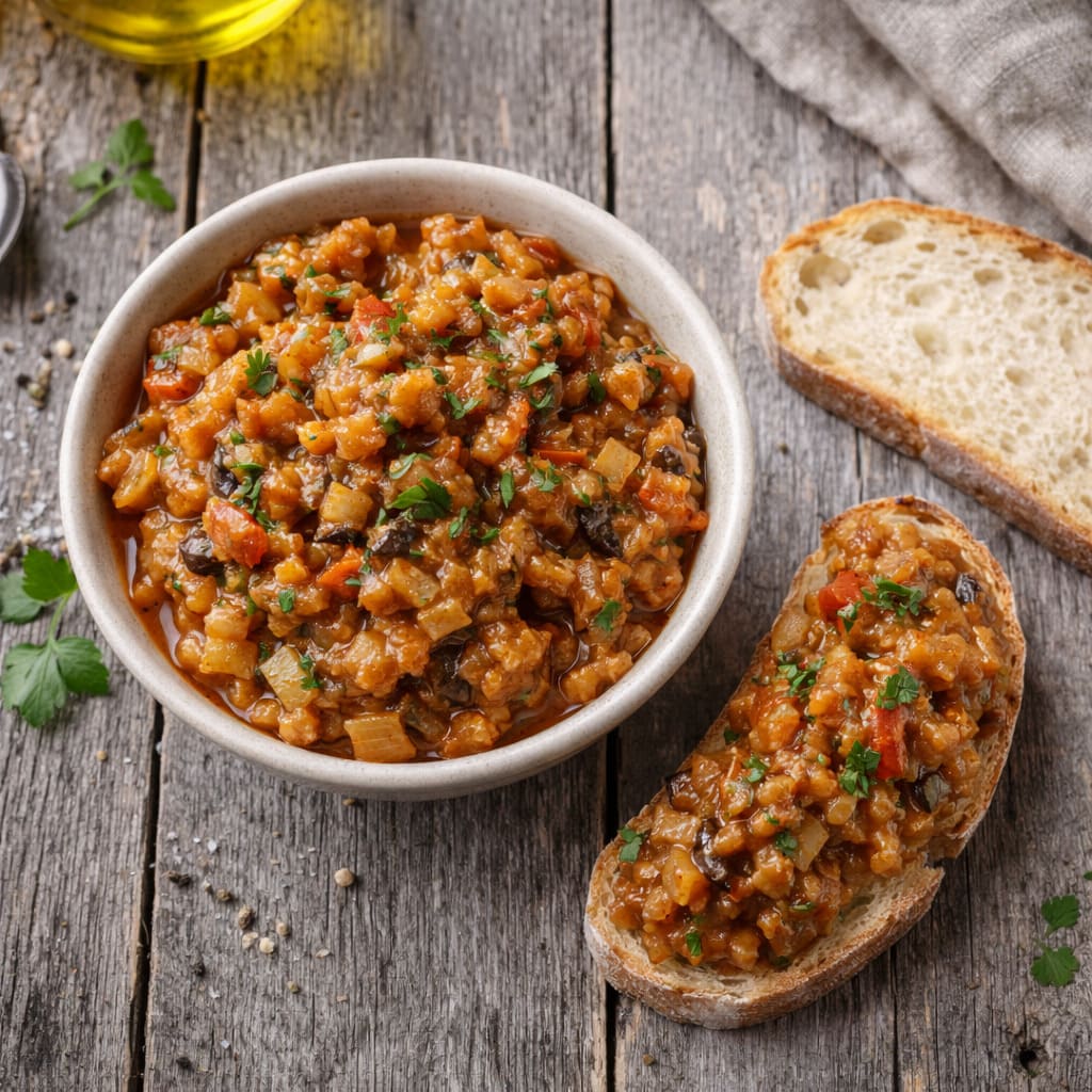 Икра из баклажанов (домашняя)