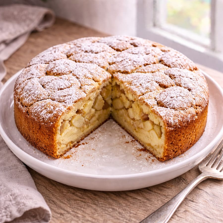 Шарлотка с яблоками