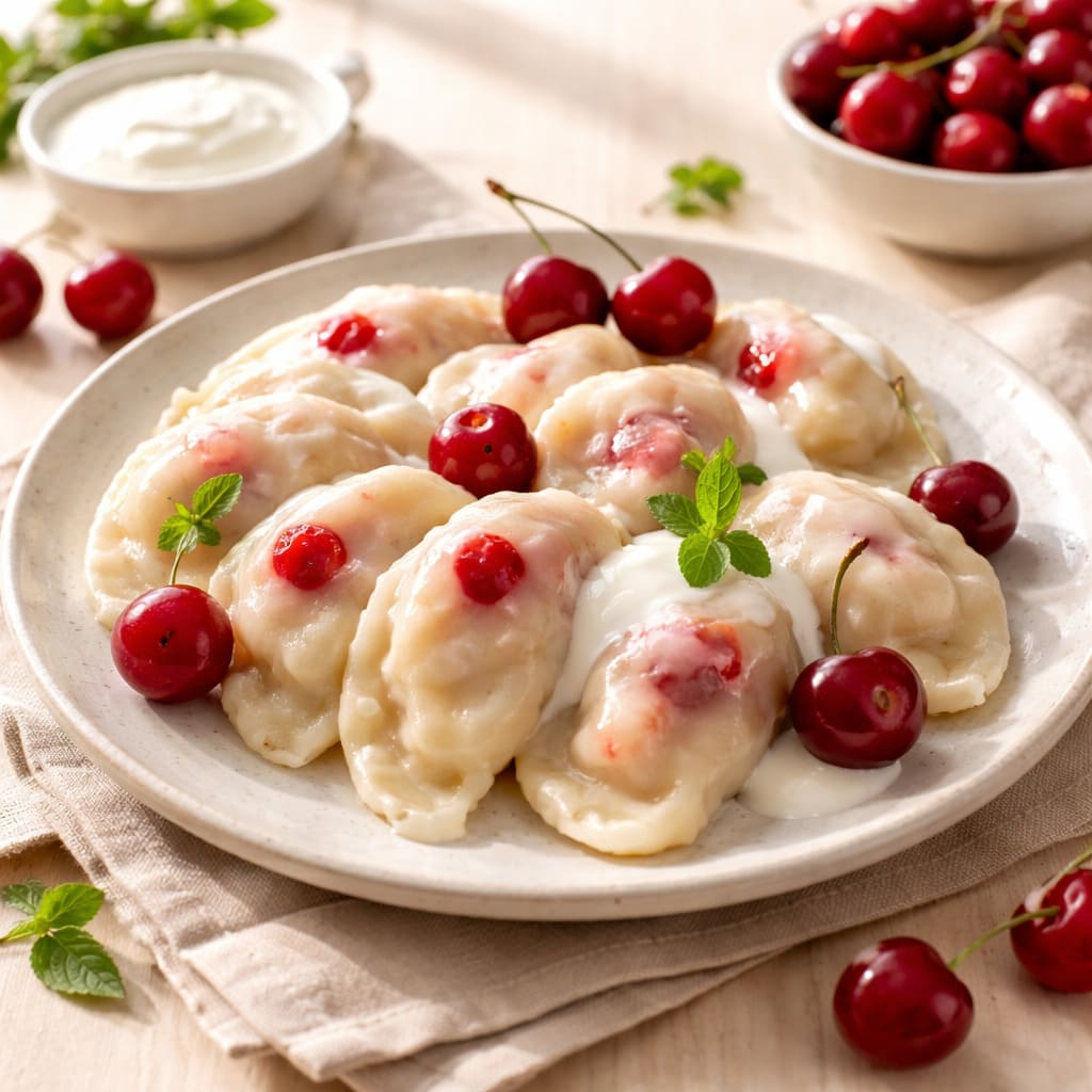 Вареники с вишней