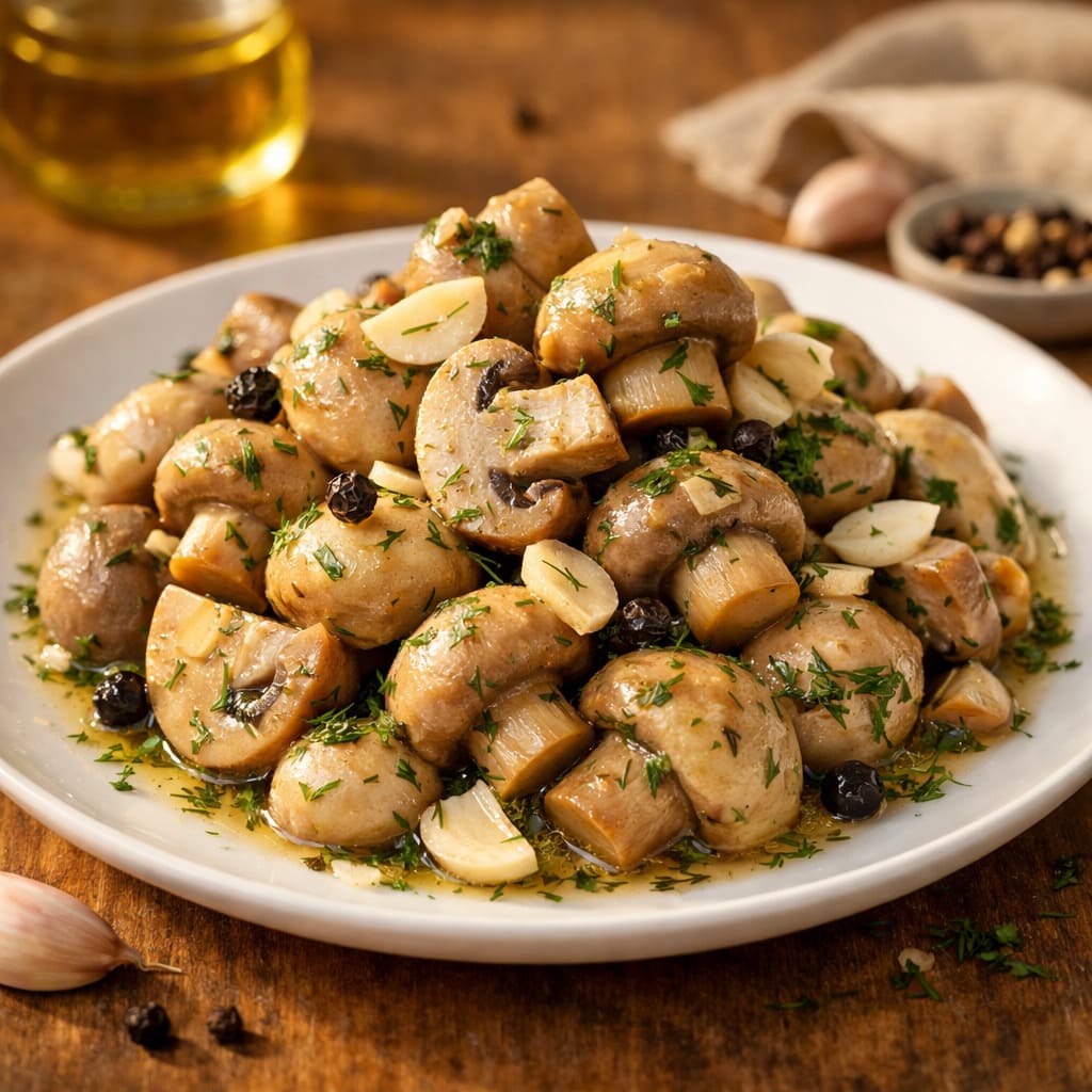 Маринованные шампиньоны быстрого посола