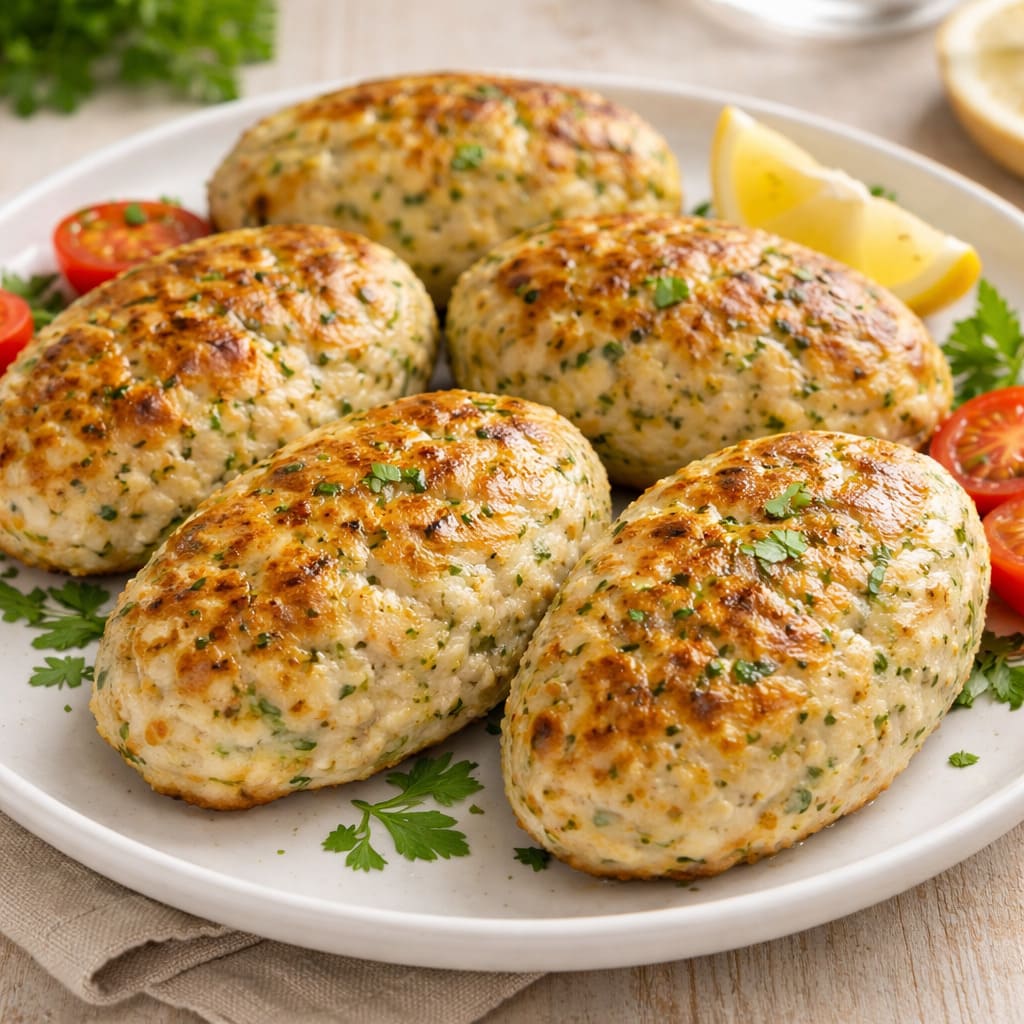 Котлеты из индейки с кабачком в духовке