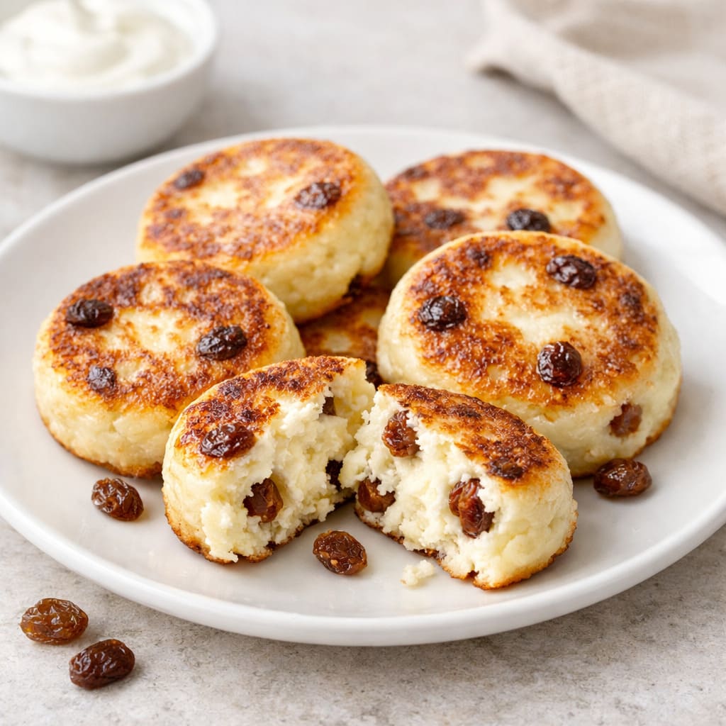 Сырники с изюмом