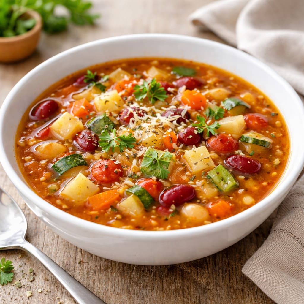Минестроне с овощами