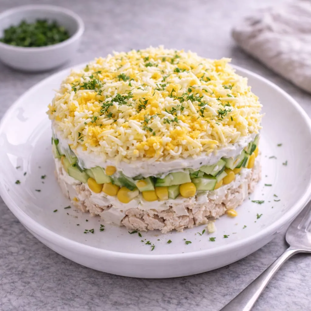 Салат Нежность с курицей