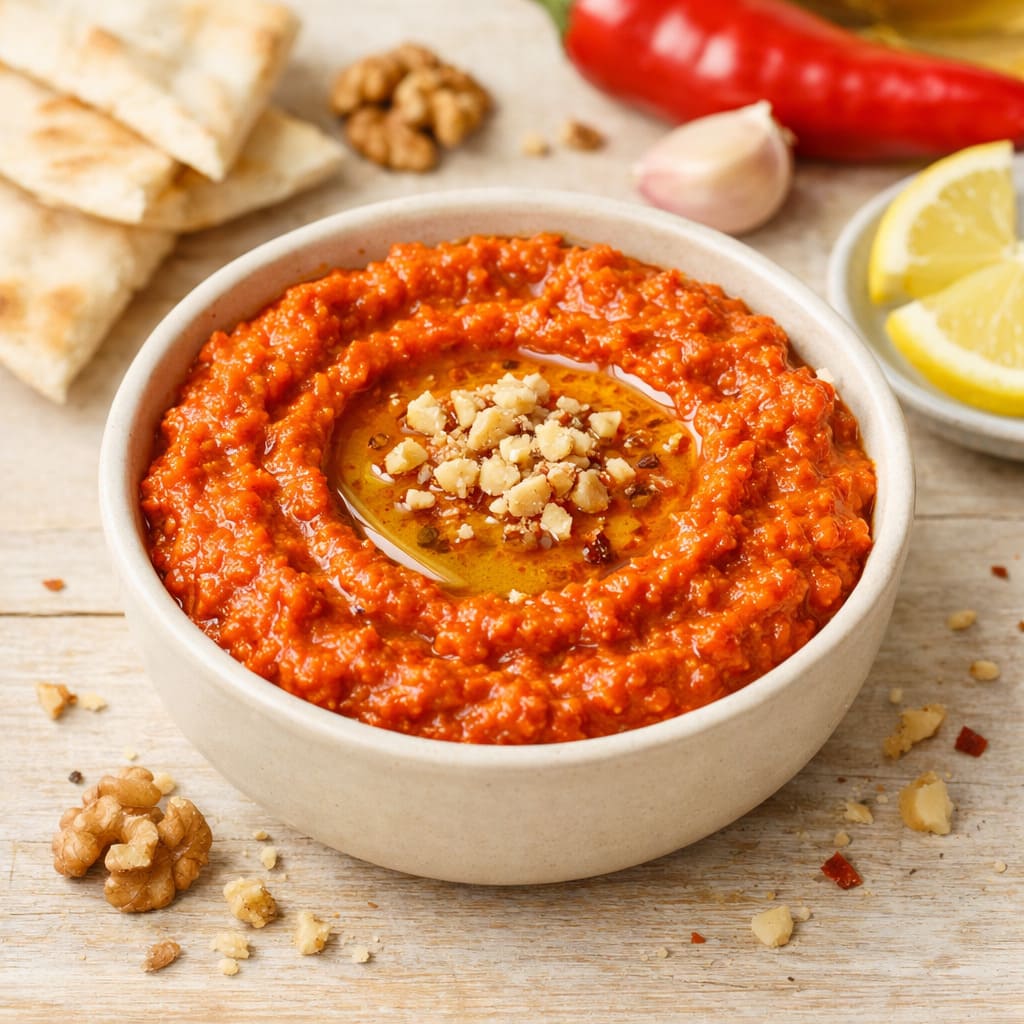 Мухаммара из перца и орехов