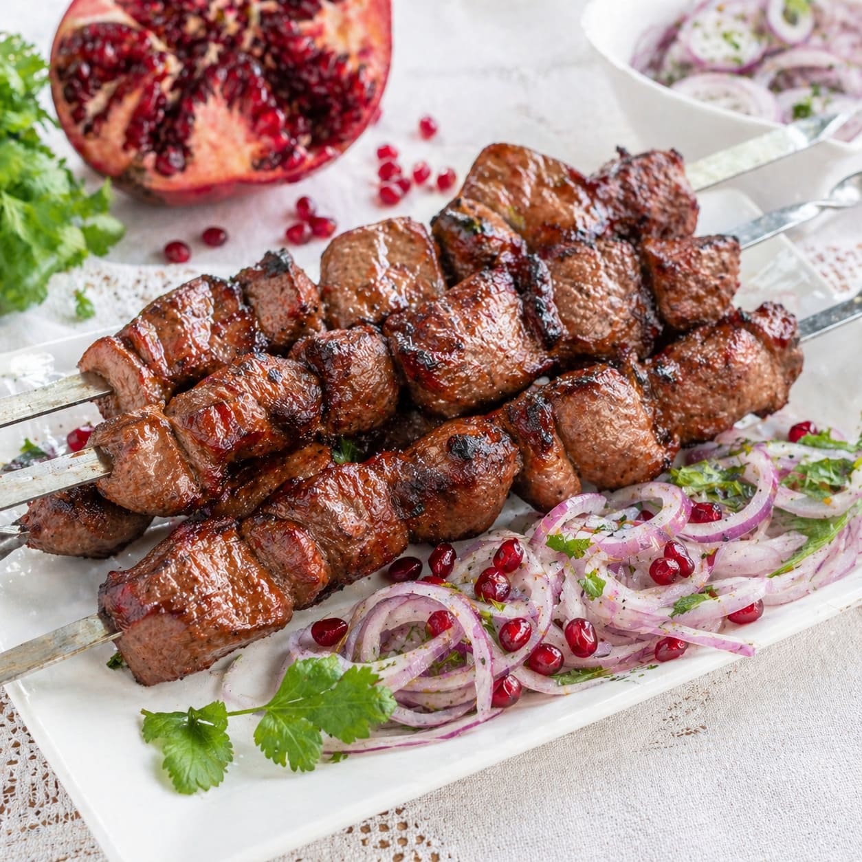 Шашлык из баранины в гранатовом маринаде