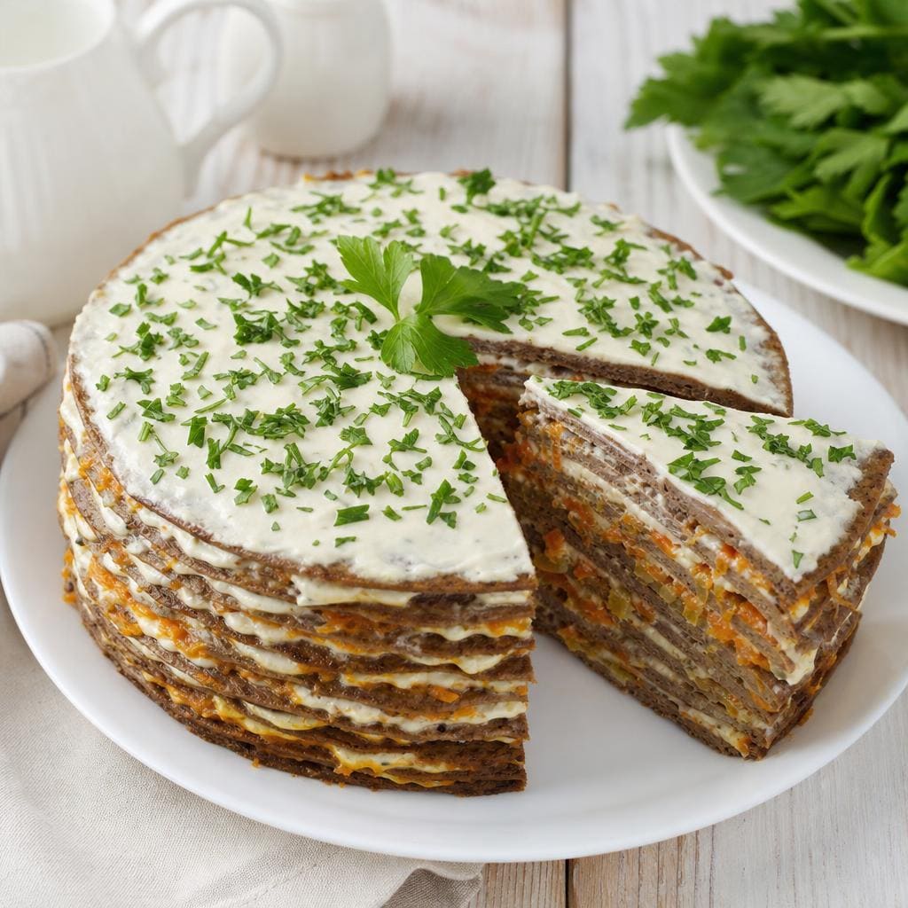 Печёночный торт классический