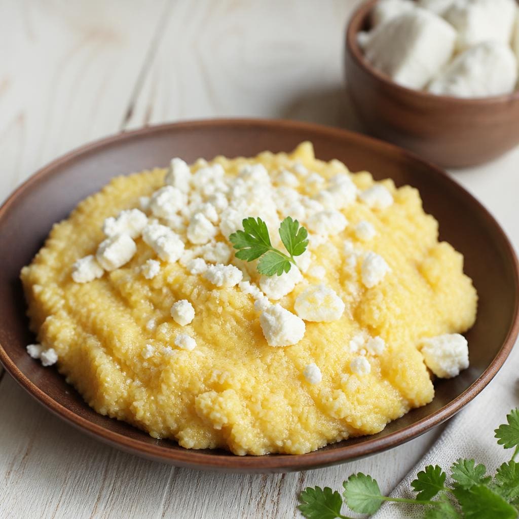 Мамалыга с брынзой