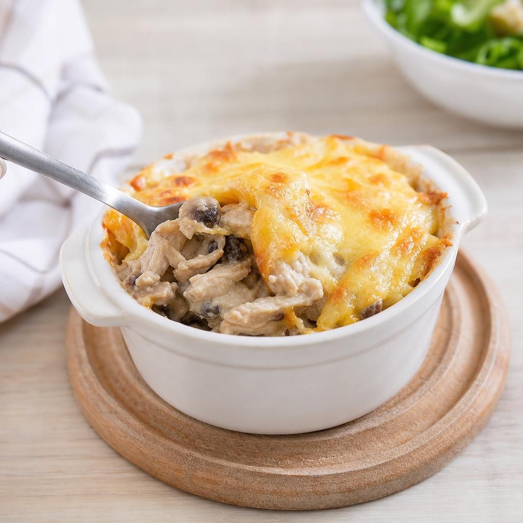 Жюльен с курицей и грибами