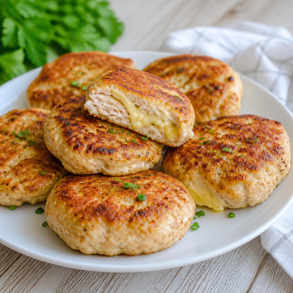 Куриные котлеты с сыром