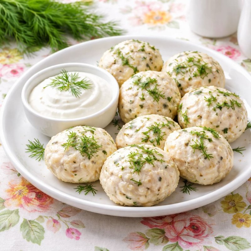 Биточки куриные паровые